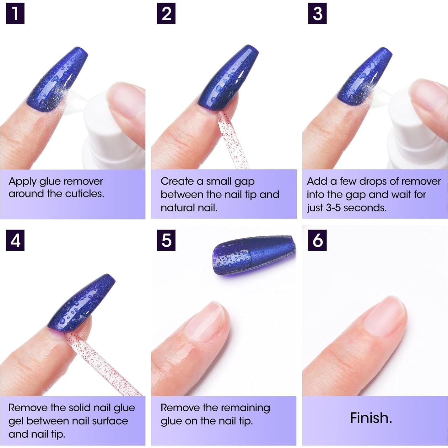 Removedor de Pegamento para Uñas Gellen 60ml Libre de Acetona