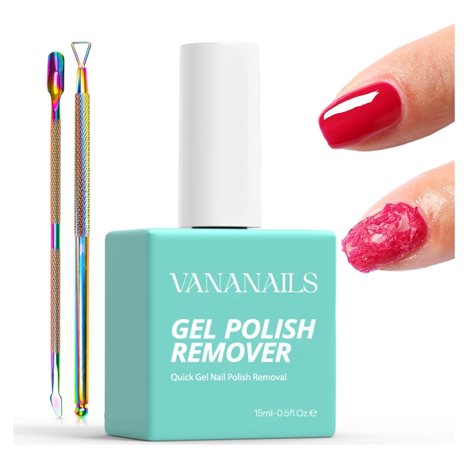Removedor de Esmalte en Gel Vananails con Empujador y Raspador