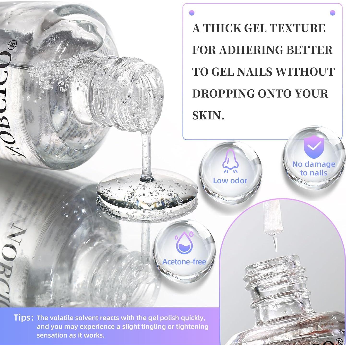 Kit Removedor de Esmalte de Uñas en Gel NORCICO 15ml x2