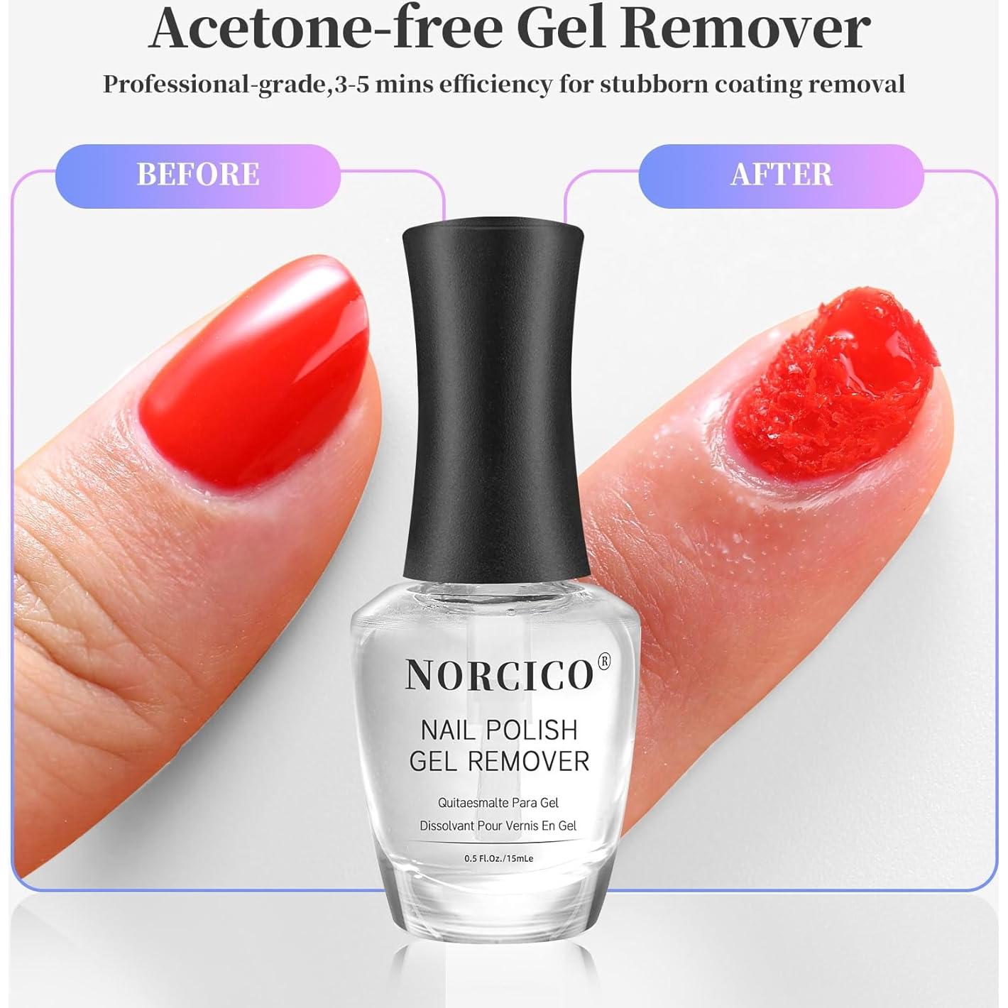 Kit Removedor de Esmalte de Uñas en Gel NORCICO 15ml x2