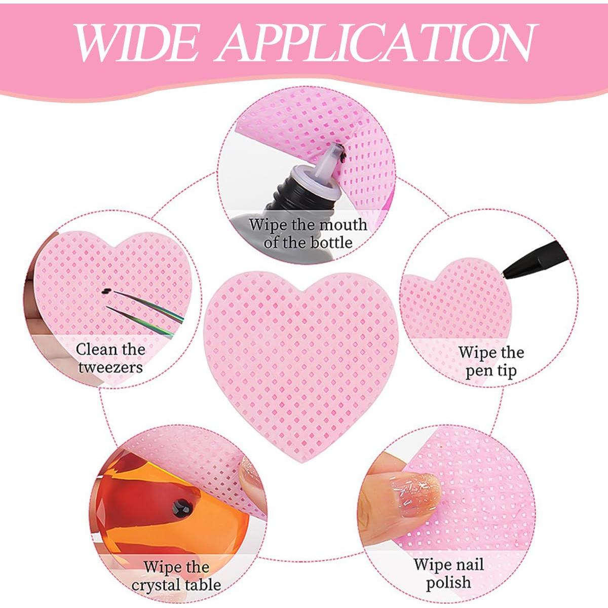 600 Toallitas para Uñas Sin Pelusa + Dispensador Acetona 100ml