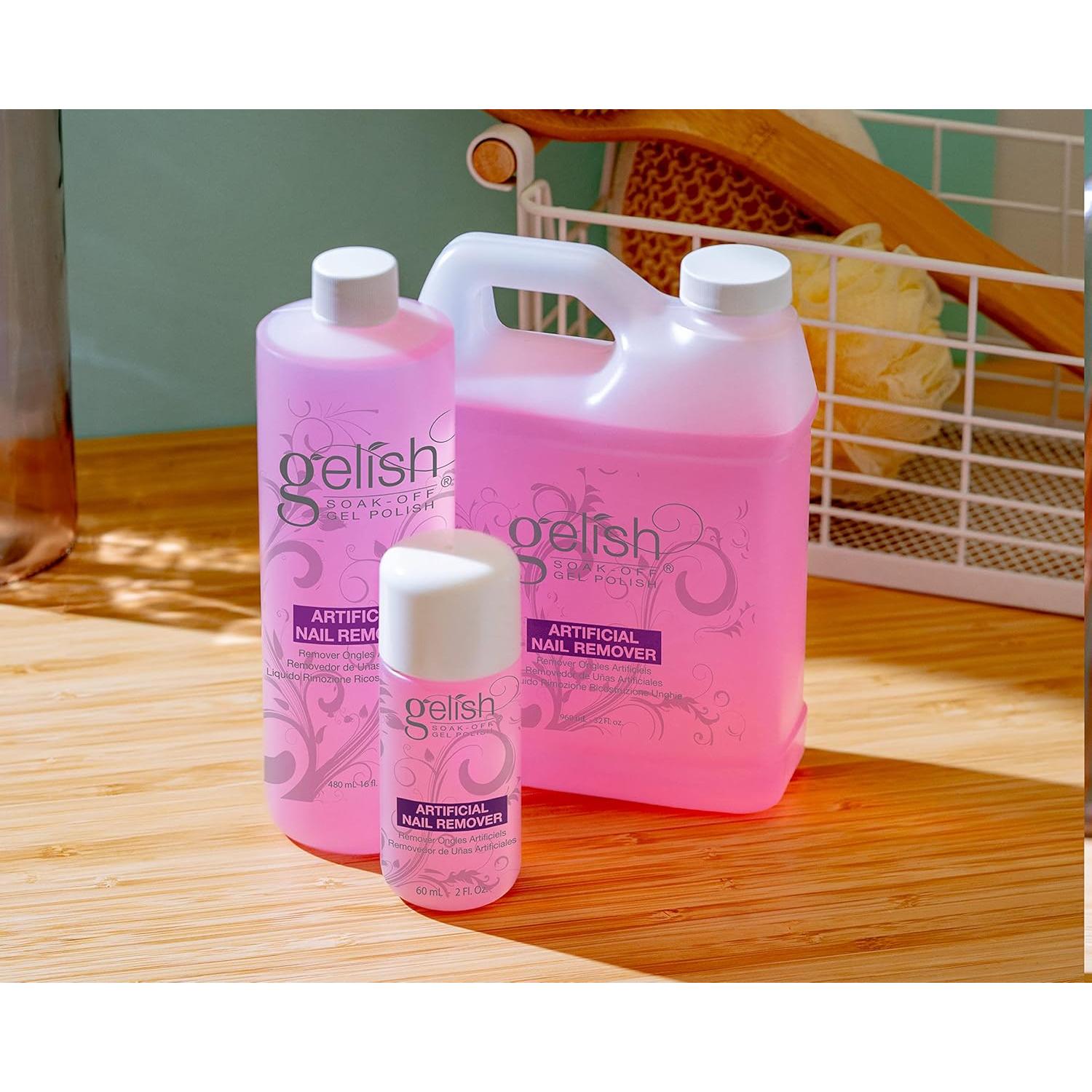 Removedor de Uñas Artificial Gelish 118.3 ml - Suave y Efectivo