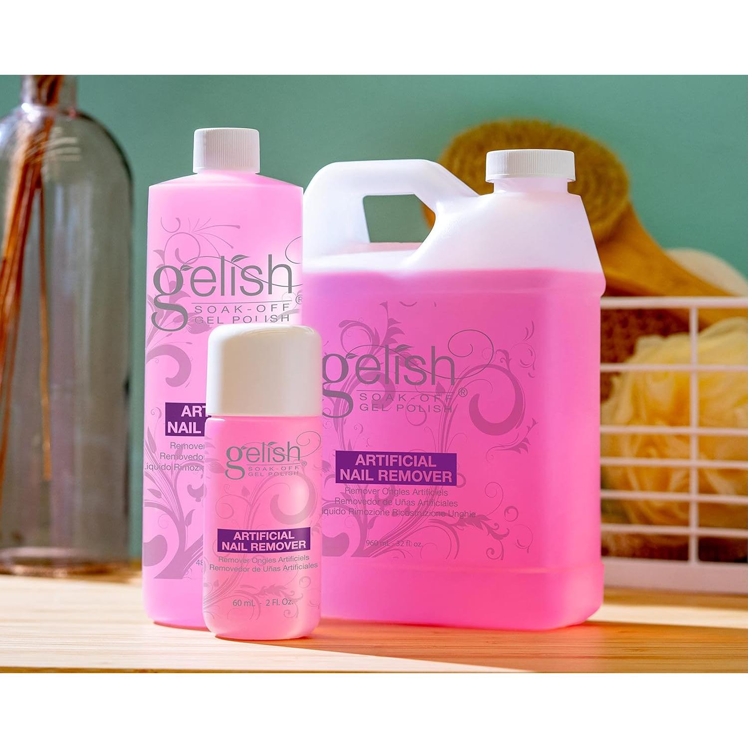 Removedor de Uñas Artificial Gelish 118.3 ml - Suave y Efectivo