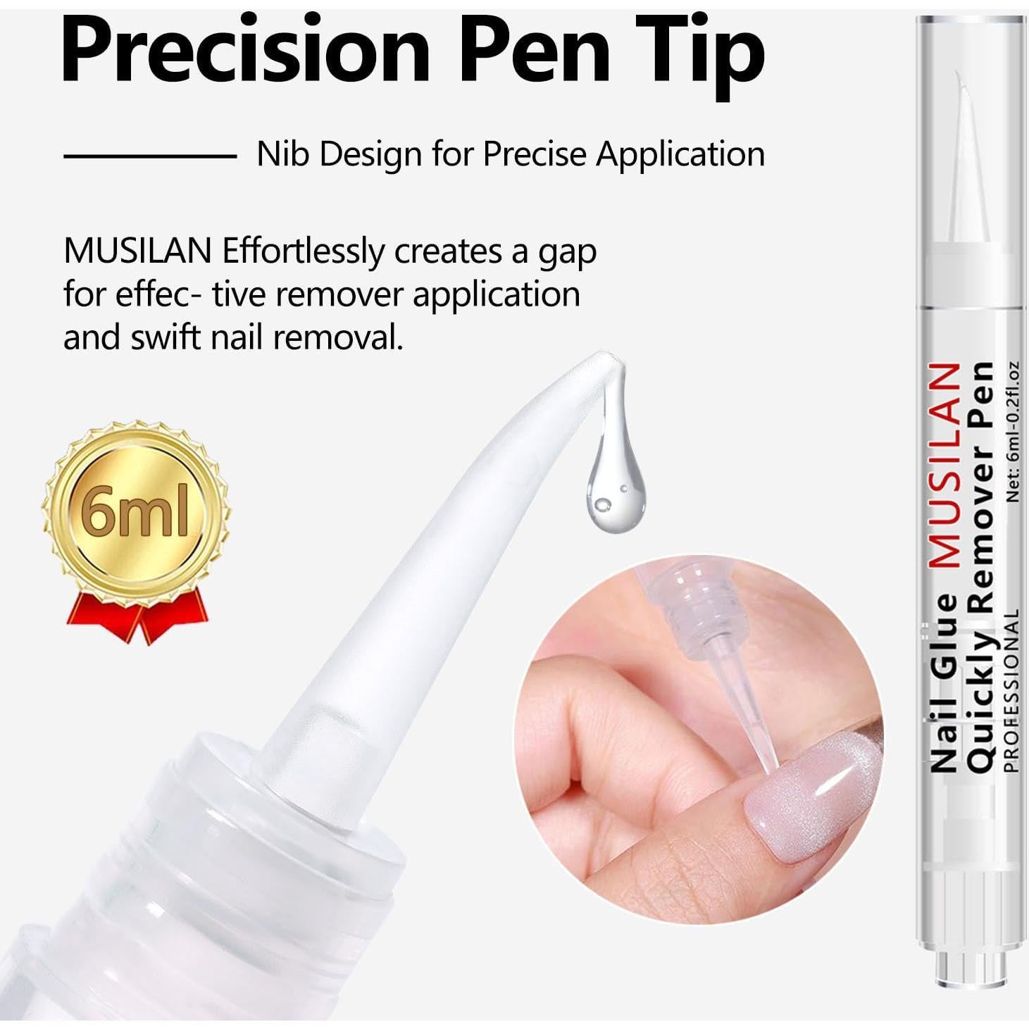 Removedor de Pegamento para Uñas MUSILAN 3 en 1 6ml