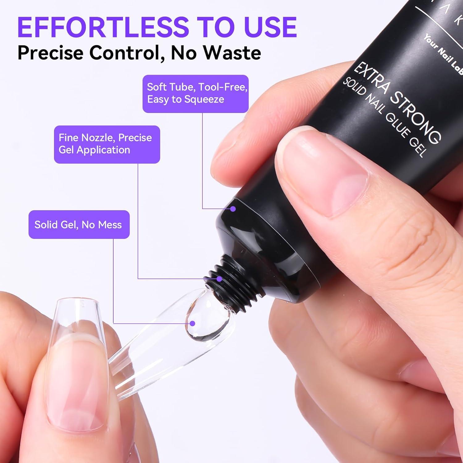 Kit de Pegamento y Removedor de Uñas Makartt 30ml Sólido Fuerte