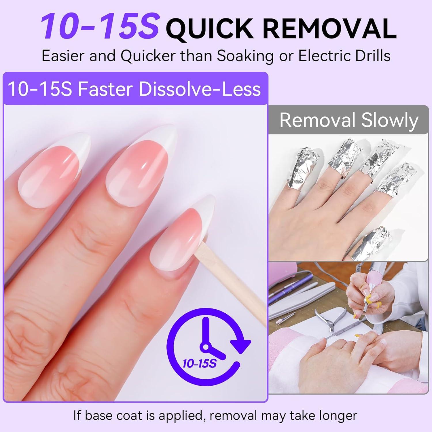 Kit de Pegamento y Removedor de Uñas Makartt 30ml Sólido Fuerte