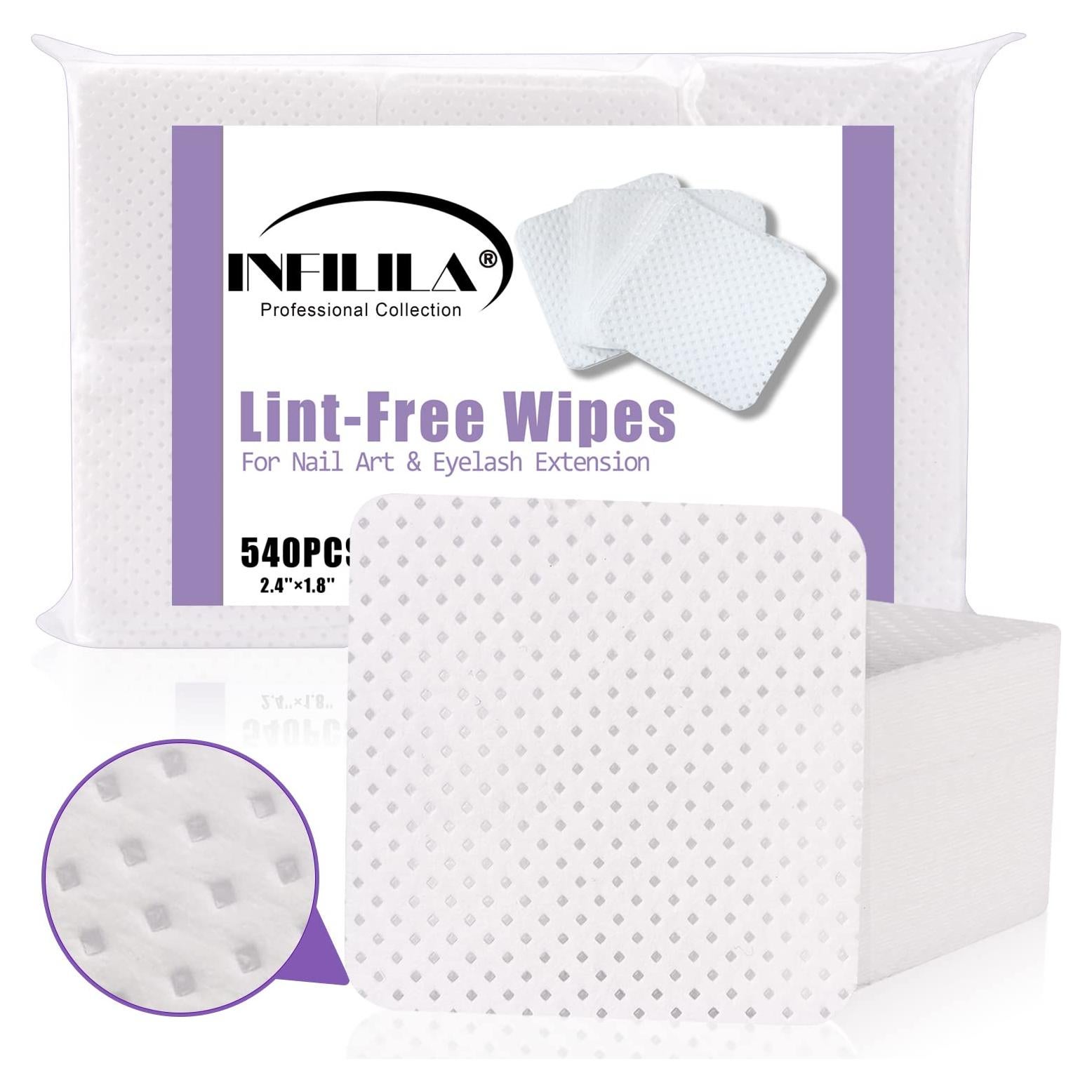 Toallitas Sin Pelusa NXJ INFILILA 540PCS para Uñas