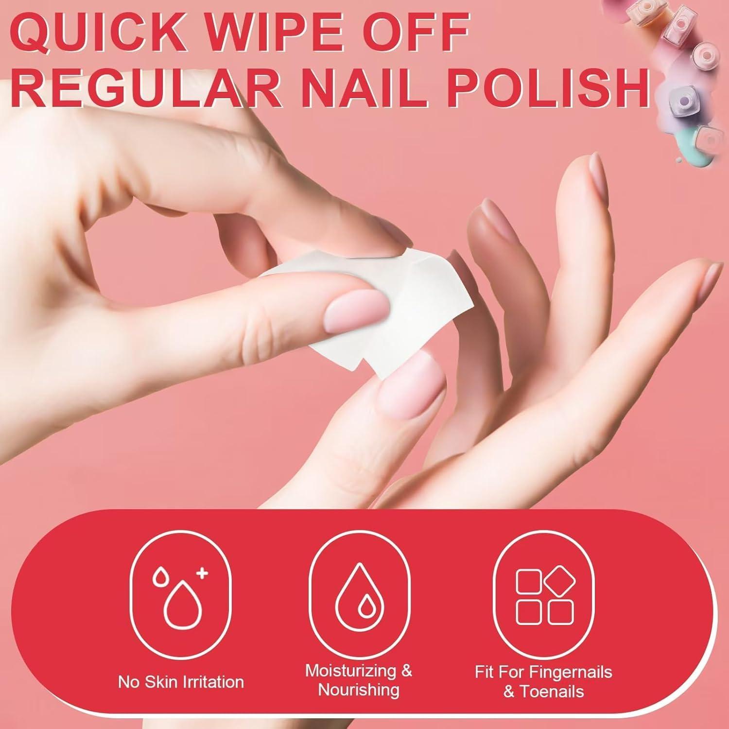 Almohadillas Removedoras de Esmalte MAYEEN 200 Piezas Suaves