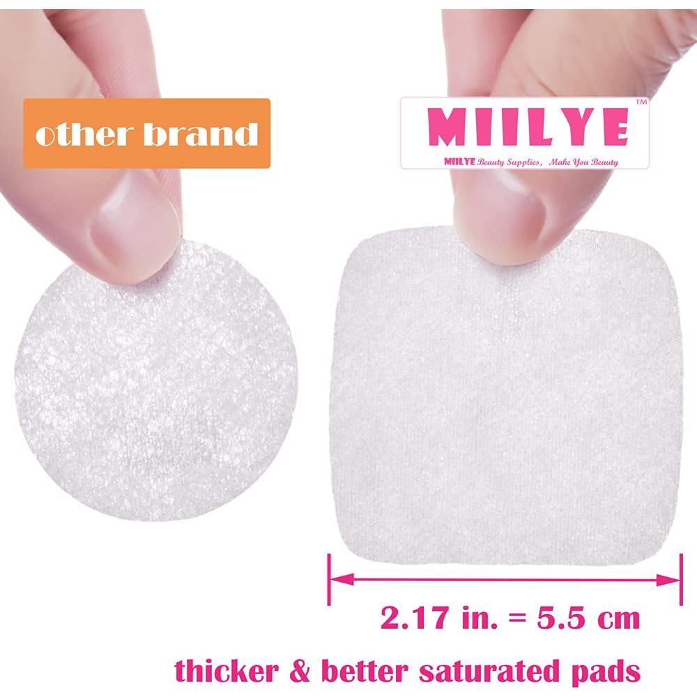 80 Toallitas Removedoras de Esmalte MIILYE - Sin Acetona