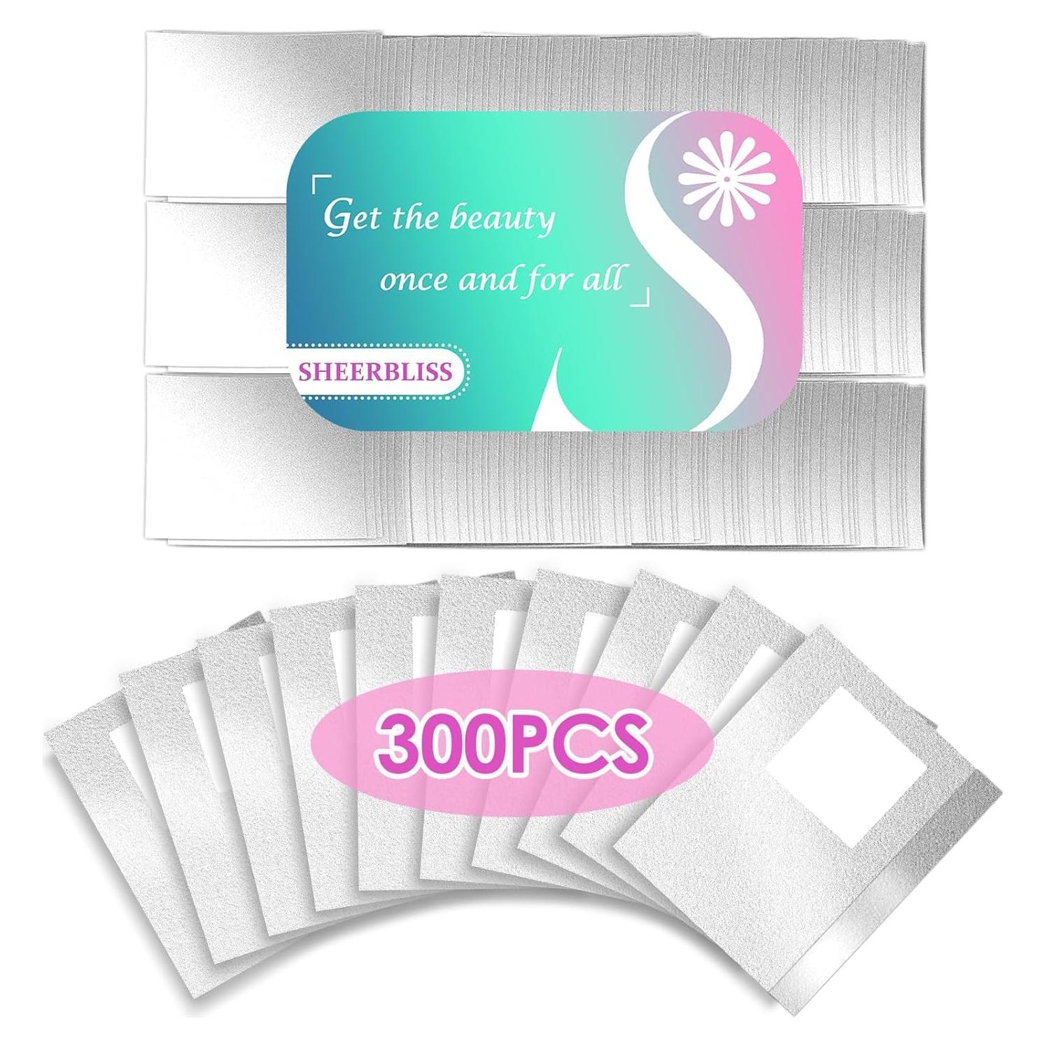 Envolturas de Foil para Uñas SHEERBLISS 300PCS con Almohadillas
