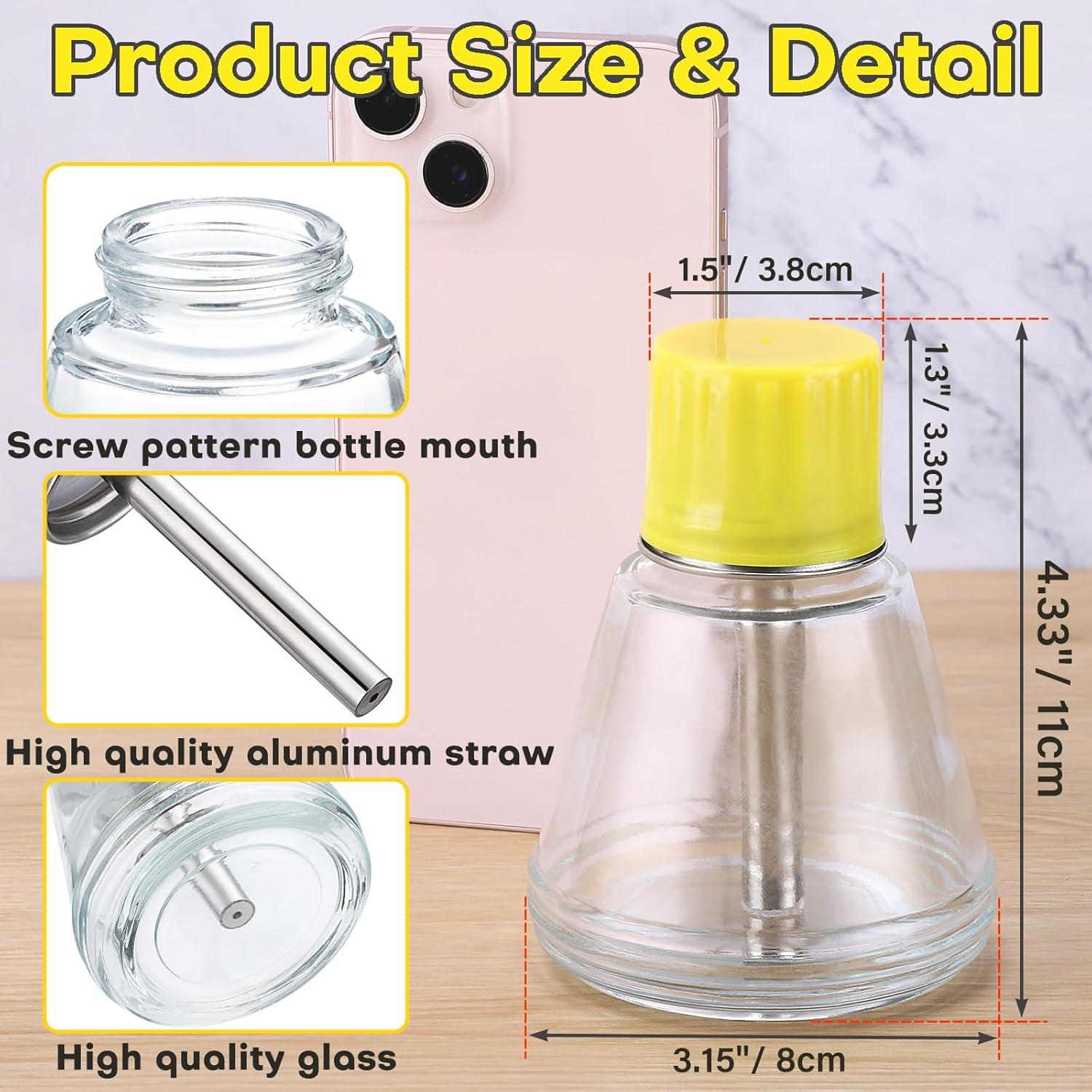 Dispensador de Acetona Noverlife 180ml Vidrio Transparente