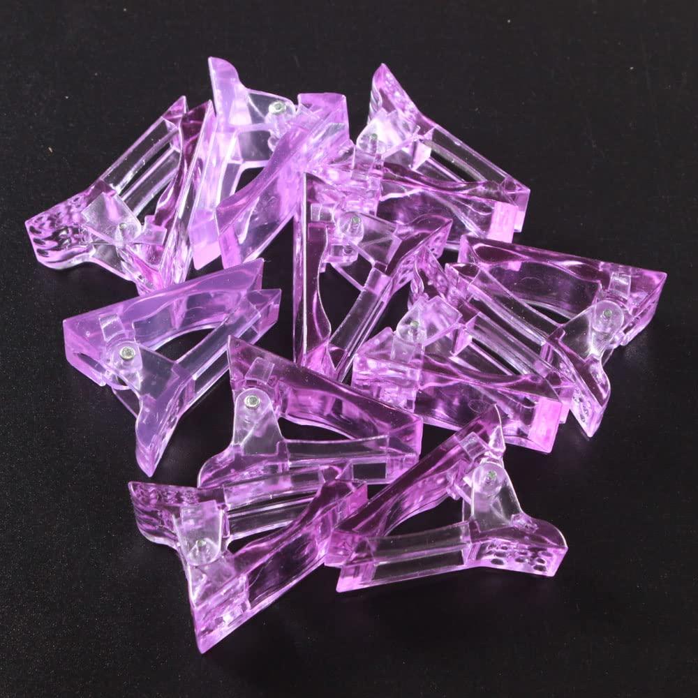 Clip para Tips de Uñas VNC 10 Pcs Color Púrpura