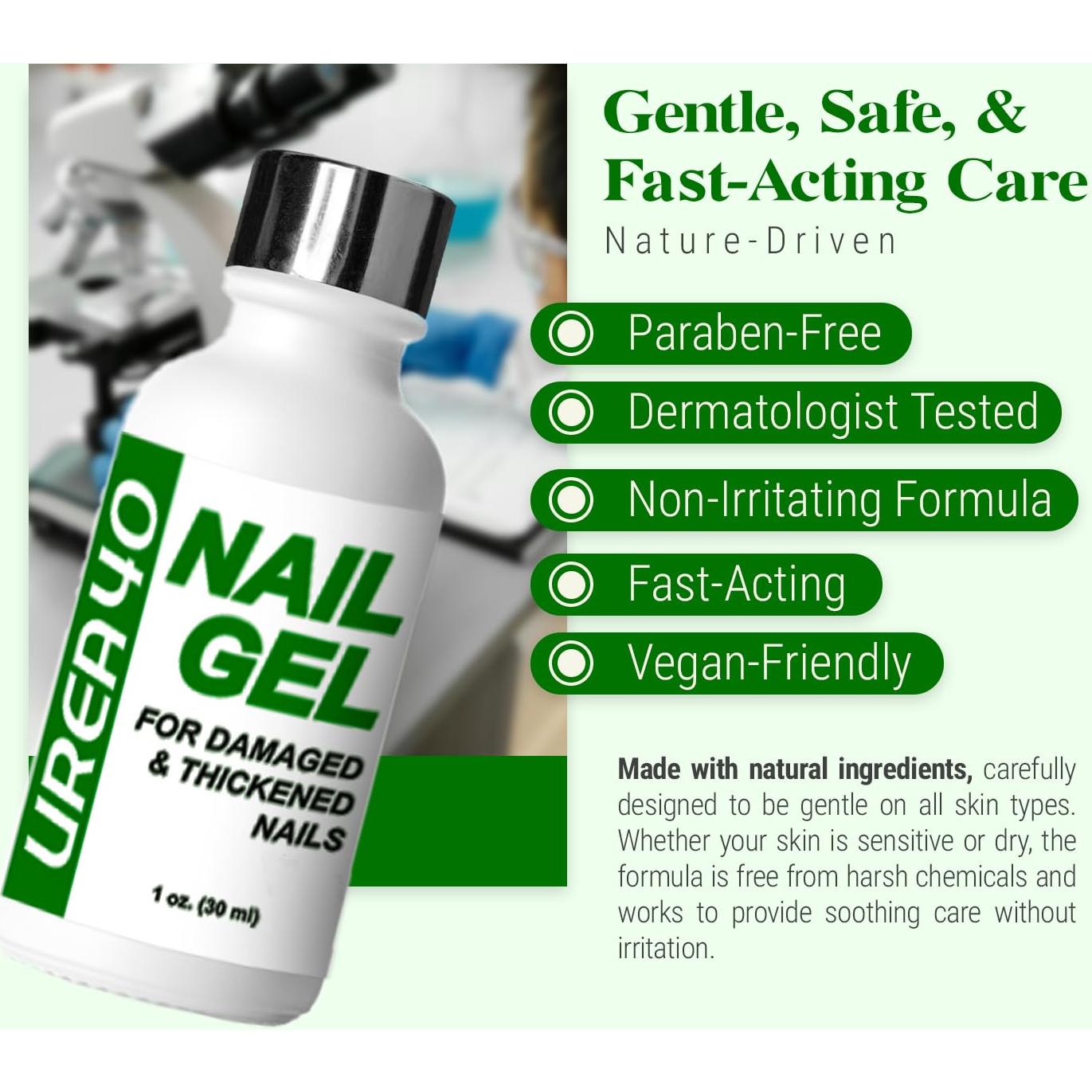 Gel de Urea 40% para Uñas - Suaviza y Restaura Uñas Gruesas