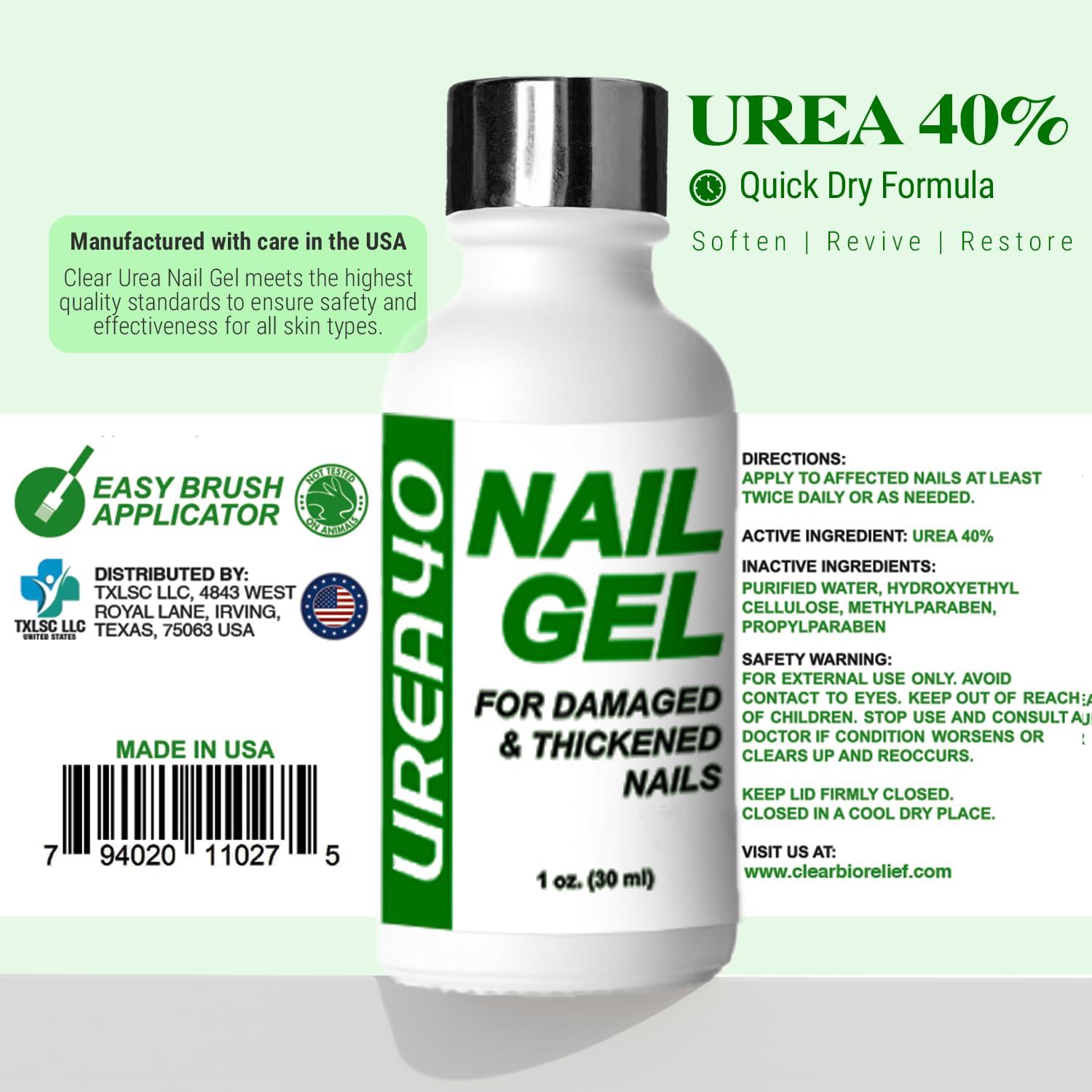 Gel de Urea 40% para Uñas - Suaviza y Restaura Uñas Gruesas
