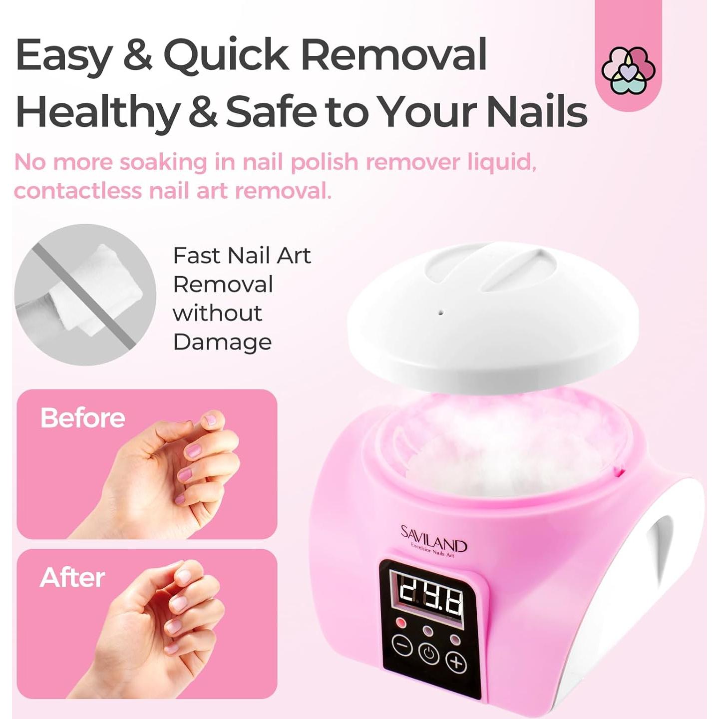 Removedor de Esmalte de Uñas por Vapor SAVILAND Rosa