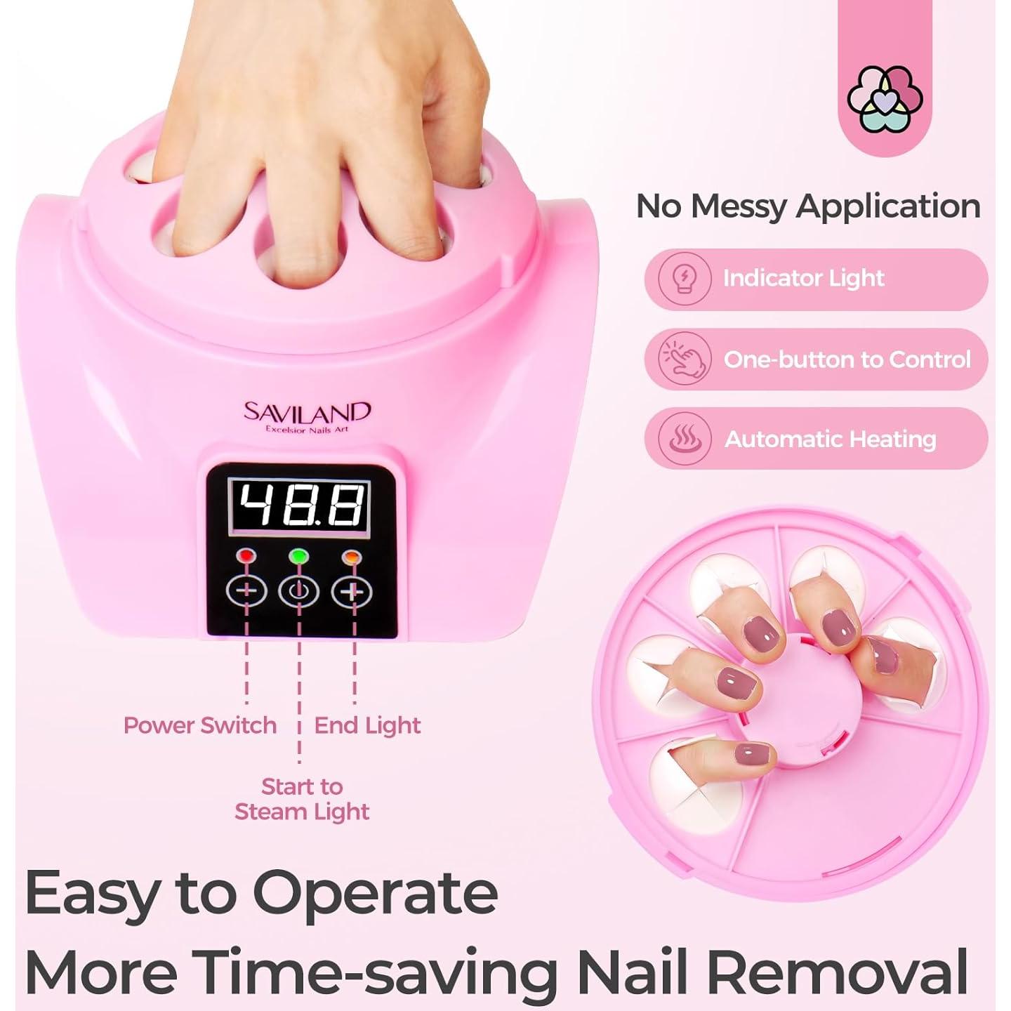 Removedor de Esmalte de Uñas por Vapor SAVILAND Rosa