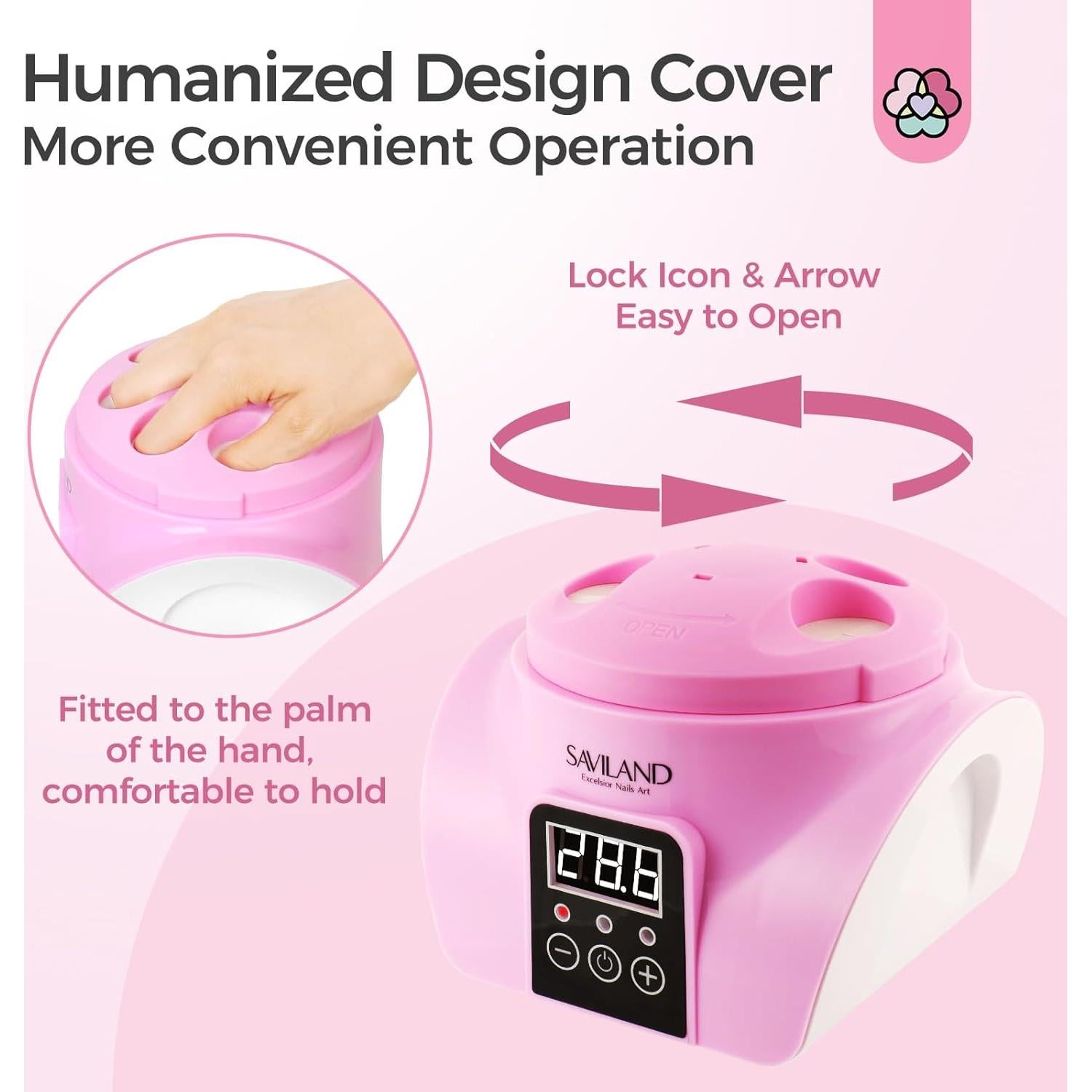 Removedor de Esmalte de Uñas por Vapor SAVILAND Rosa