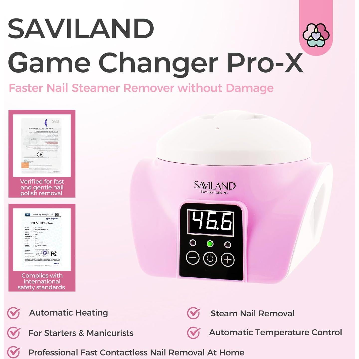 Removedor de Esmalte de Uñas por Vapor SAVILAND Rosa