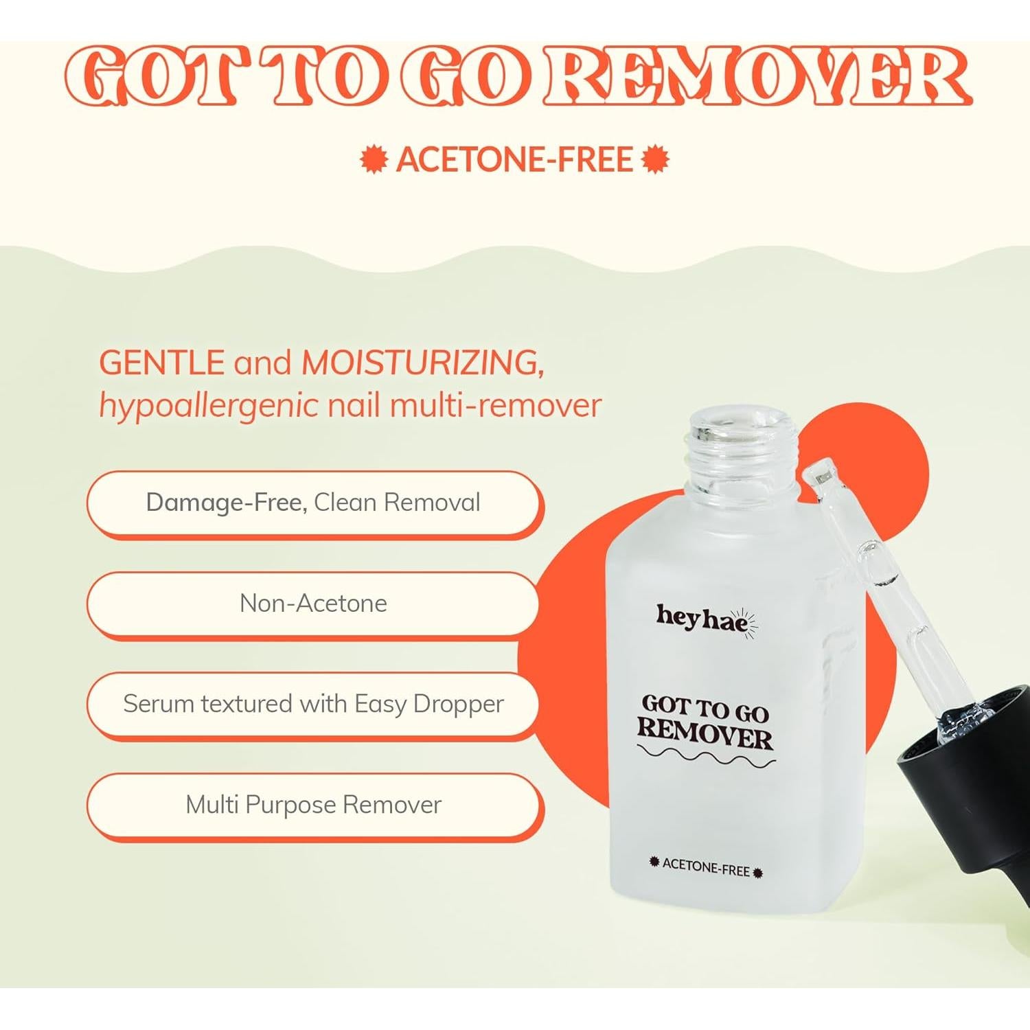 Got To Go Remover heyhae - Removedor de Gel para Uñas 150g
