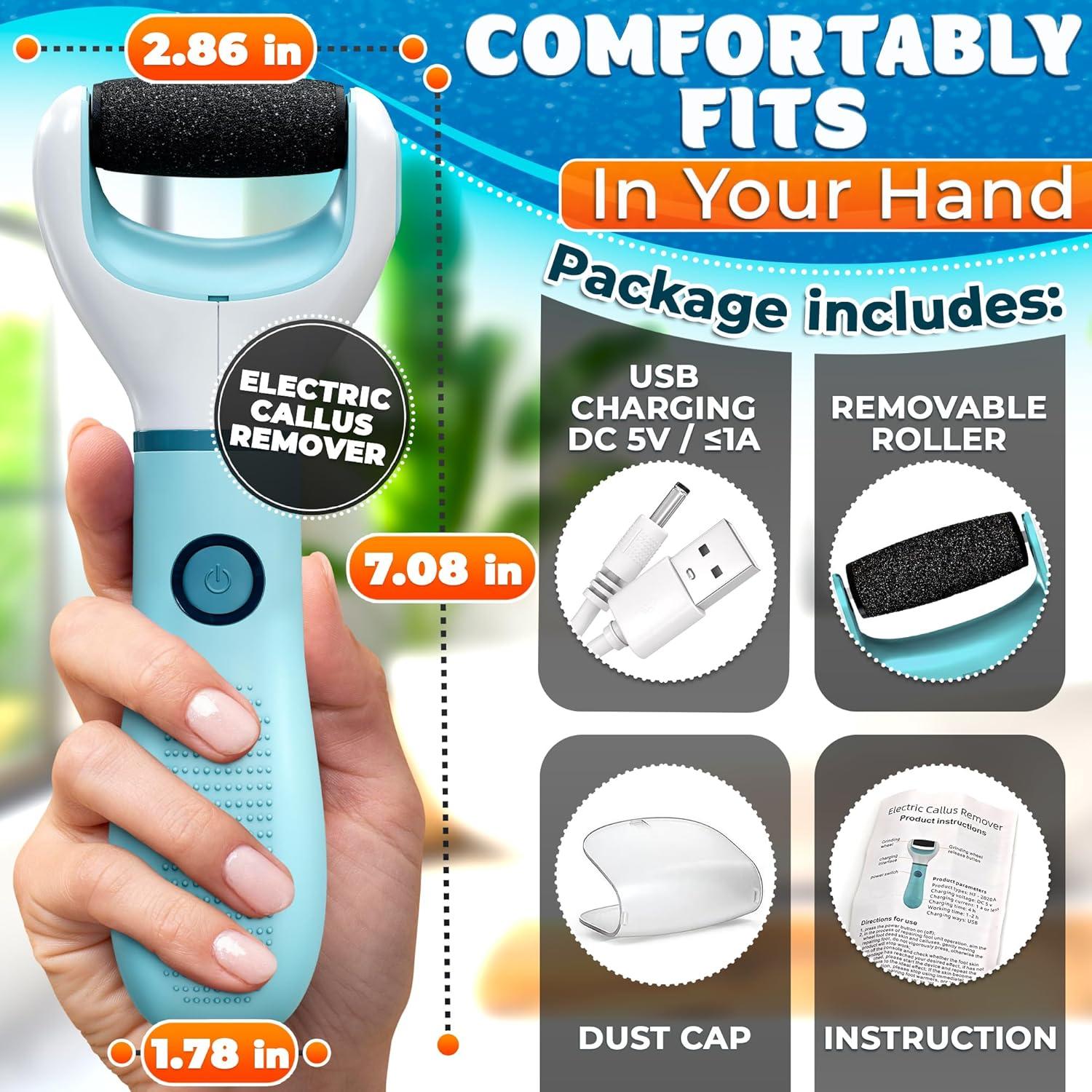 Removedor de Callos Eléctrico AZZORI HF2020A 2800 RPM Azul