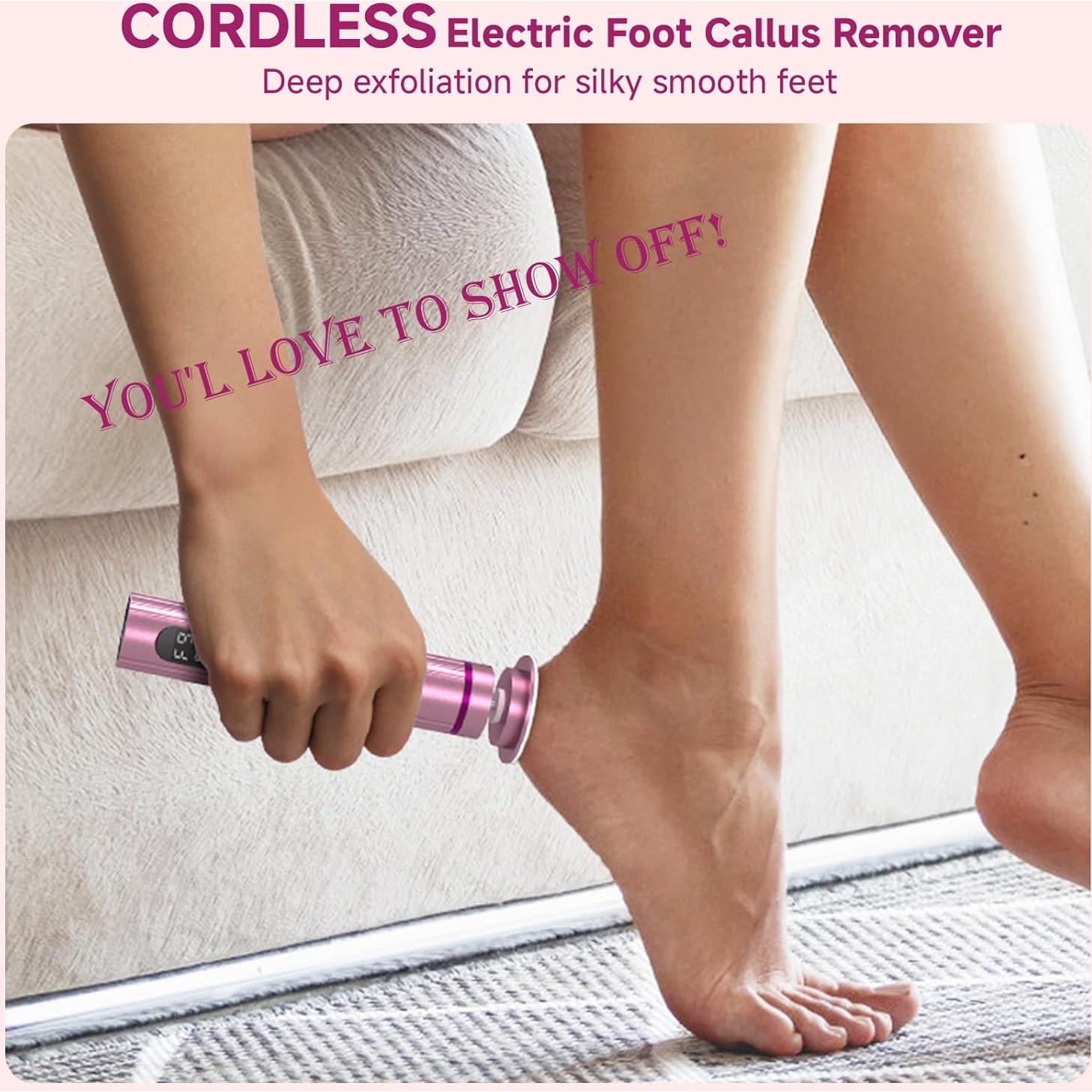 Lima Eléctrica Inalámbrica Dermave 2 en 1 para Pies y Uñas