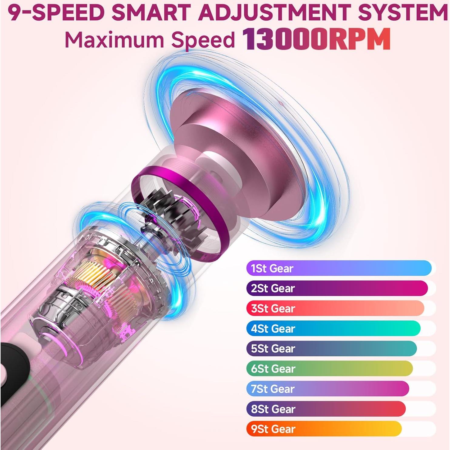 Lima Eléctrica Inalámbrica Dermave 2 en 1 para Pies y Uñas