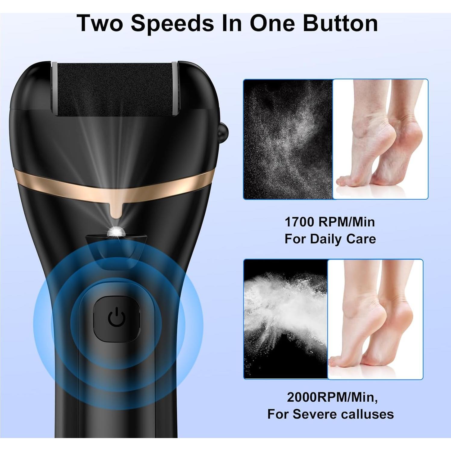 Removedor de Callos Eléctrico DONGYIN Recargable 2 Velocidades