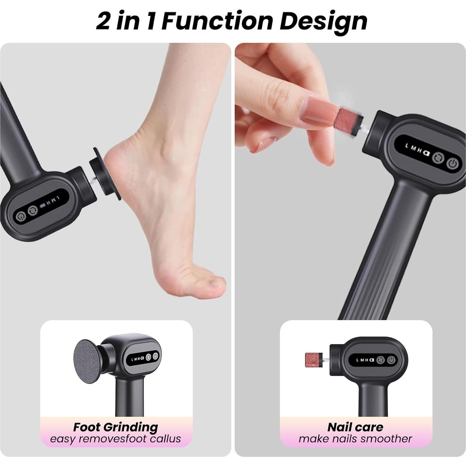 Removedor de Callos Eléctrico ANI·DIO con 20 Discos - Lima Profesional para Pies