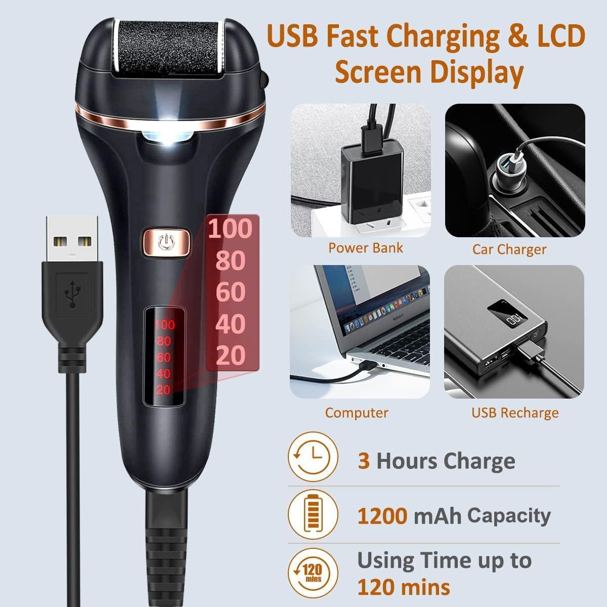 Removedor de Callos Eléctrico Adampark 14 en 1 Recargable