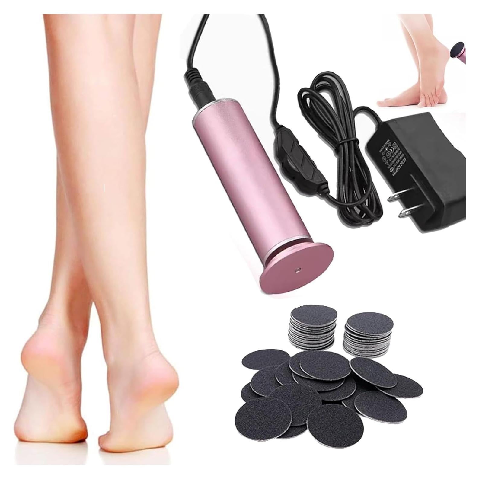 Removedor de Callos Eléctrico Dermave Rosa con 60 Discos