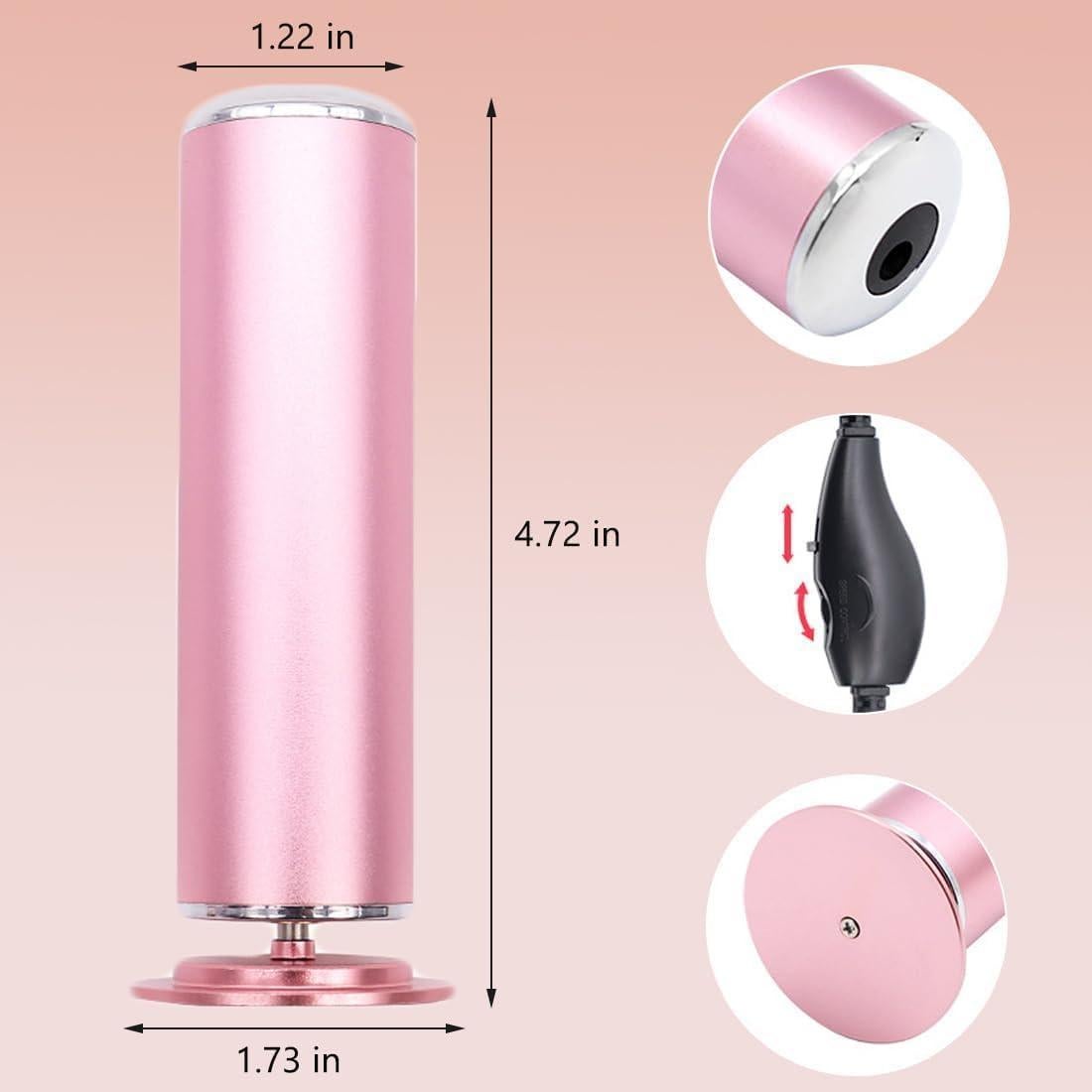 Removedor de Callos Eléctrico Dermave Rosa con 60 Discos