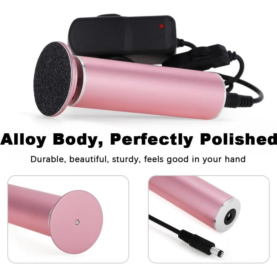 Removedor de Callos Eléctrico I.B.N Rosa con 60 Discos Lijadores