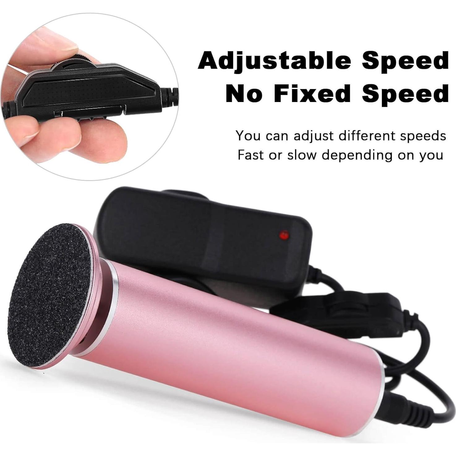 Removedor de Callos Eléctrico I.B.N Rosa con 60 Discos Lijadores