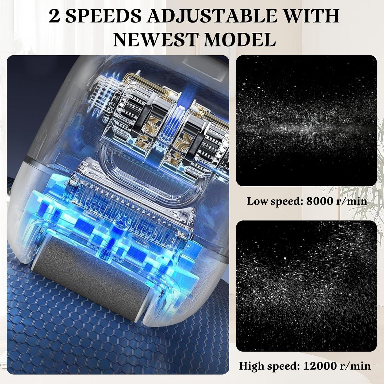 Removedor de Callos Eléctrico Nuaoi con 3 Cabezas y 2 Velocidades