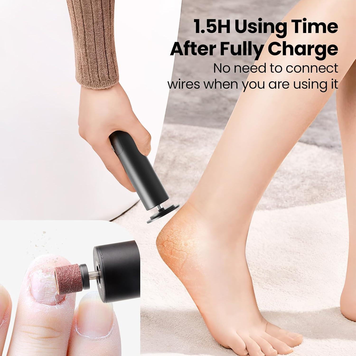 Removedor de Callos Eléctrico Mosthink 2 en 1 con 6 Velocidades