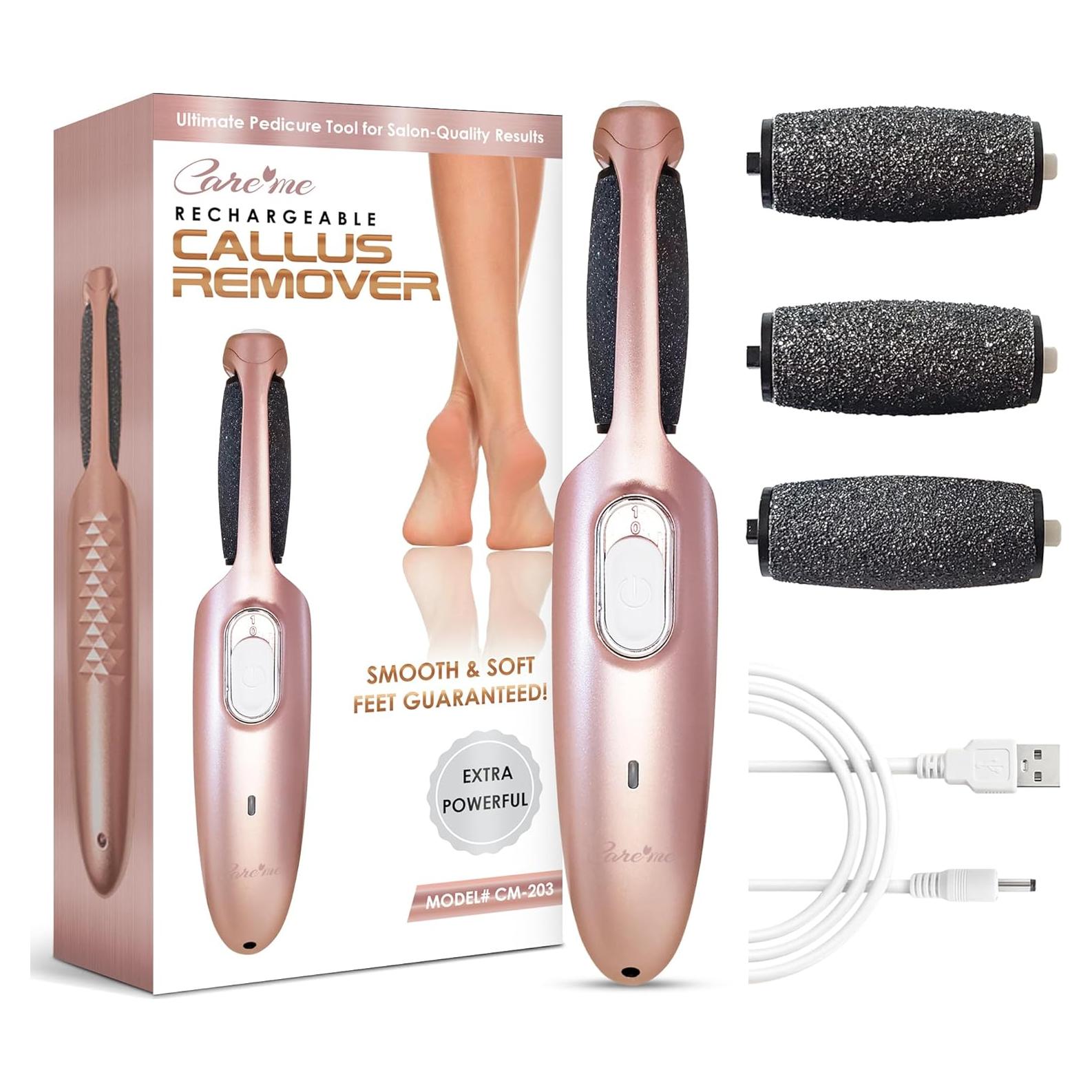 Removedor de Callos Eléctrico Cuídame PL22 - Lima Recargable Oro Rosa