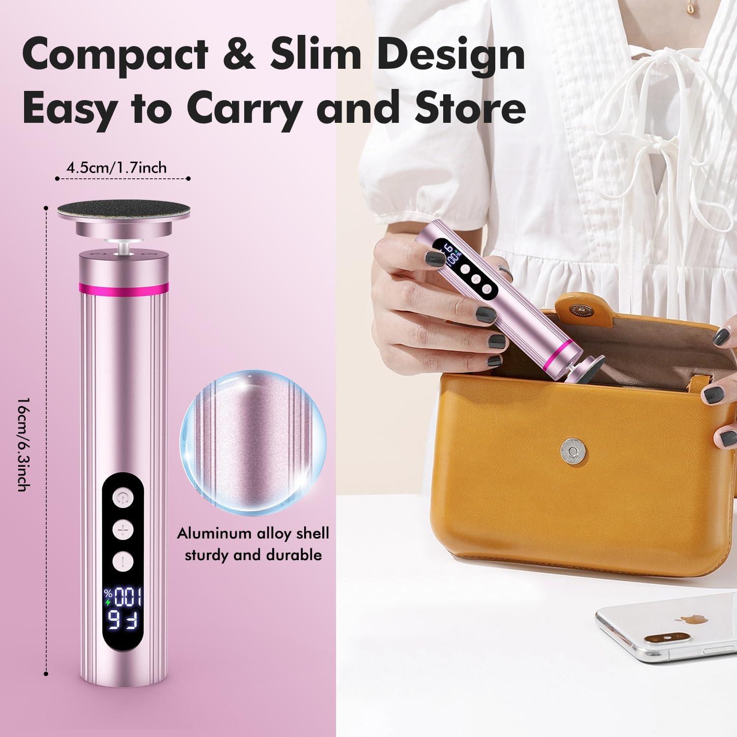 Removedor de Callos Eléctrico BevinMugford JC-202 2 en 1 Rosa