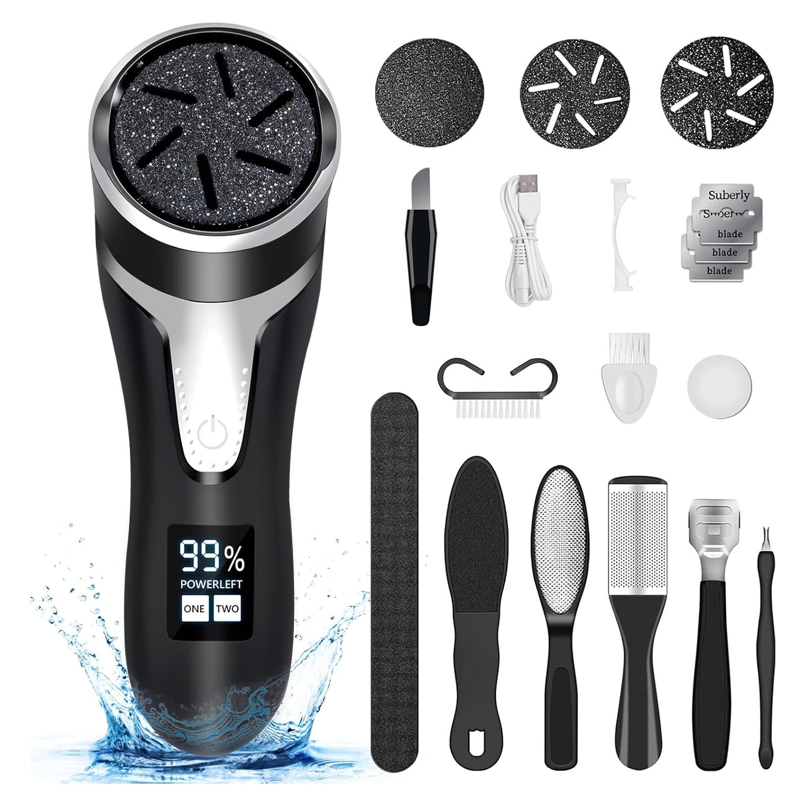 Removedor de Callos Eléctrico RIRC con Pantalla LCD y 2 Velocidades