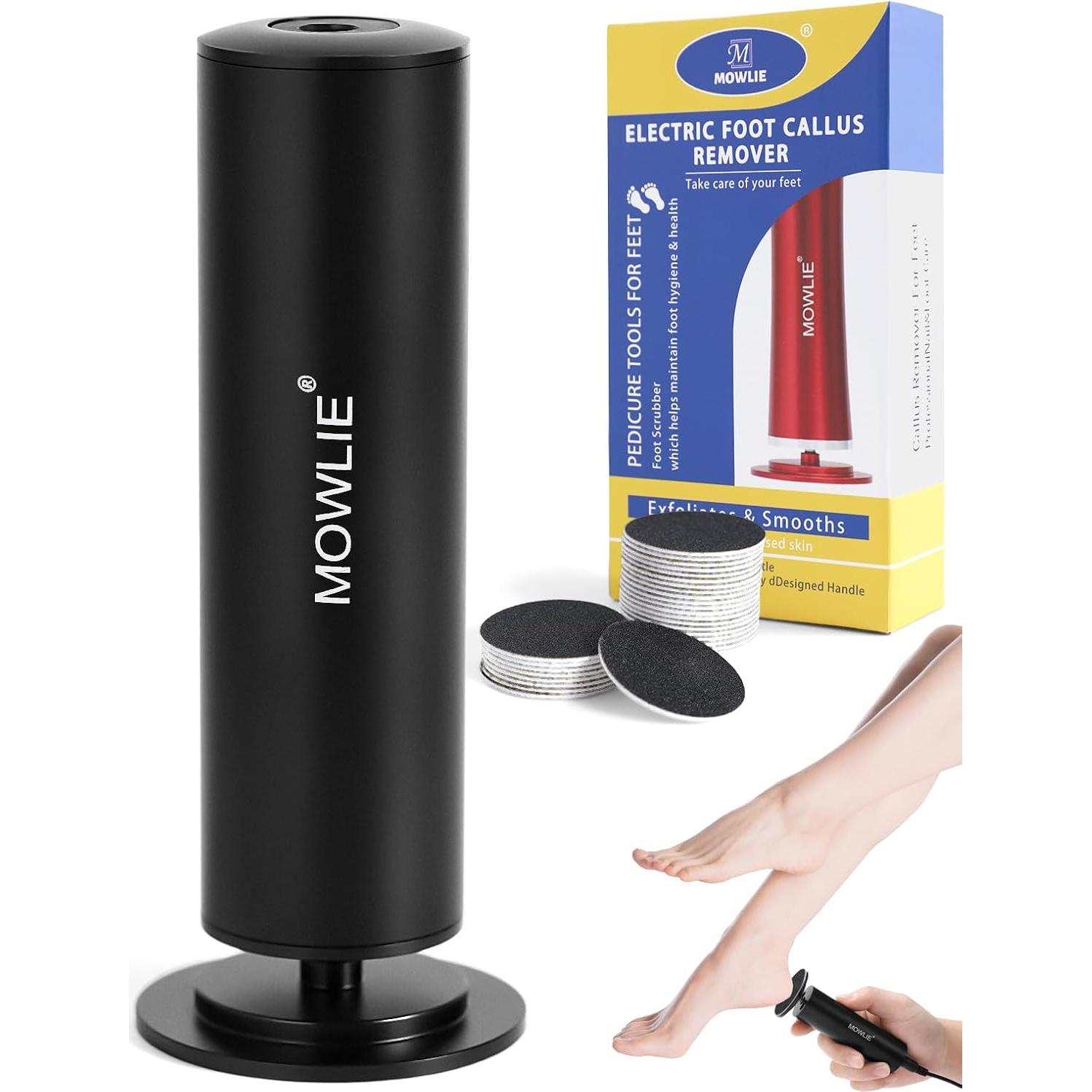 Removedor de Callos Eléctrico MOWLIE con 60 Discos de Lija