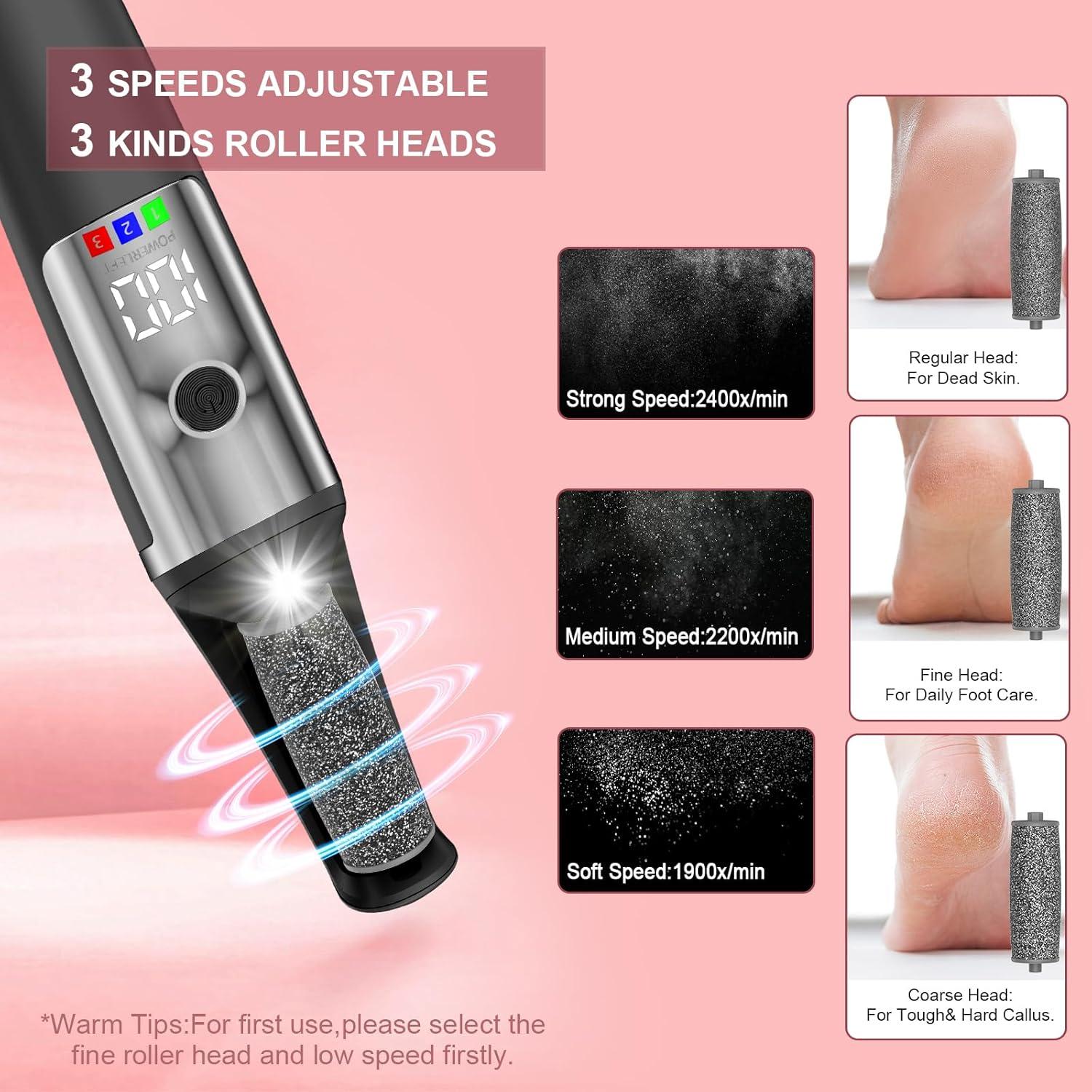 Removedor eléctrico de callos para pies Felizshop - Kit completo