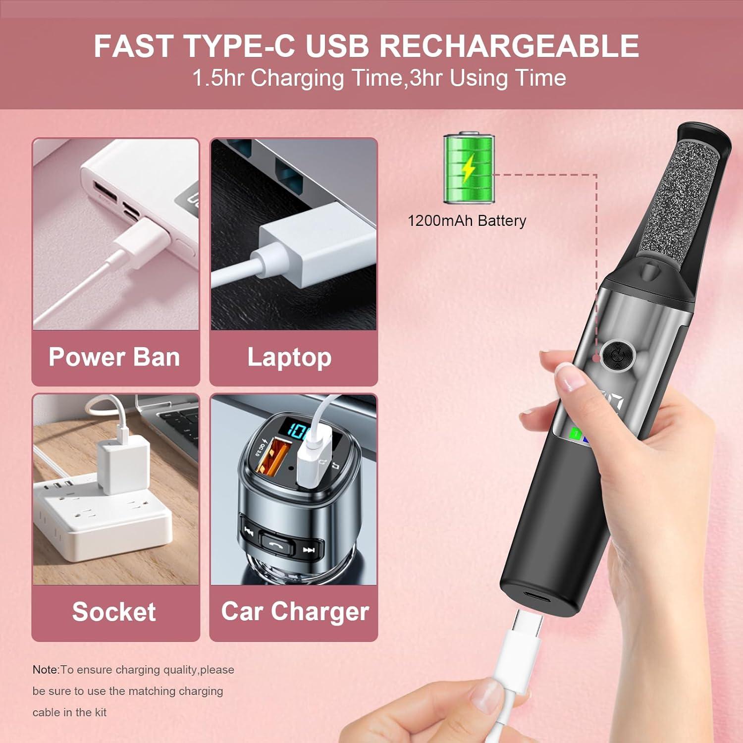 Removedor eléctrico de callos para pies Felizshop - Kit completo