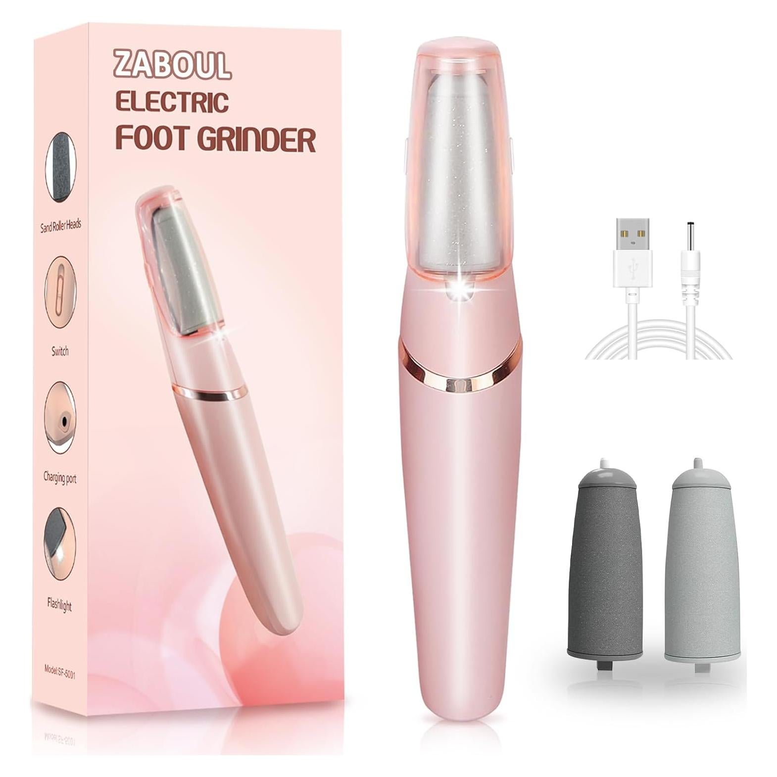 Removedor de Callos Eléctrico ZABOUL Varita de Pedicura Rosa