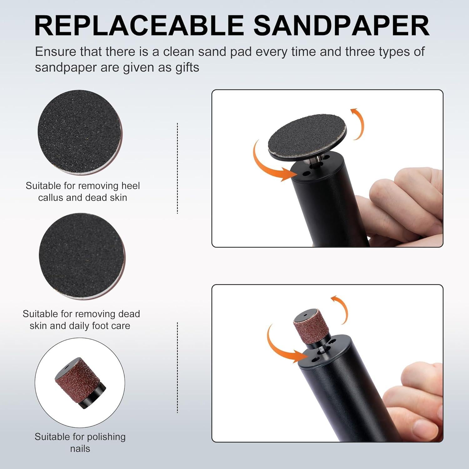 Removedor de Callos Eléctrico Cesekao Obsidiana 9 Velocidades