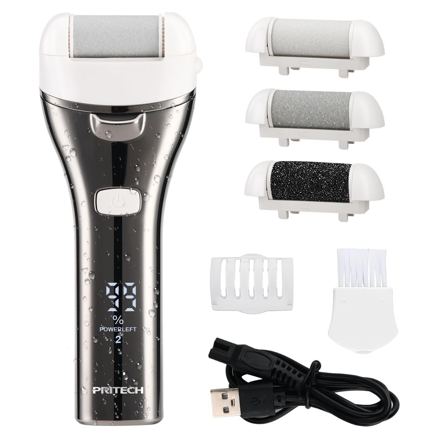 Removedor de Callos Eléctrico PRITECH con 3 Velocidades y Pantalla LED