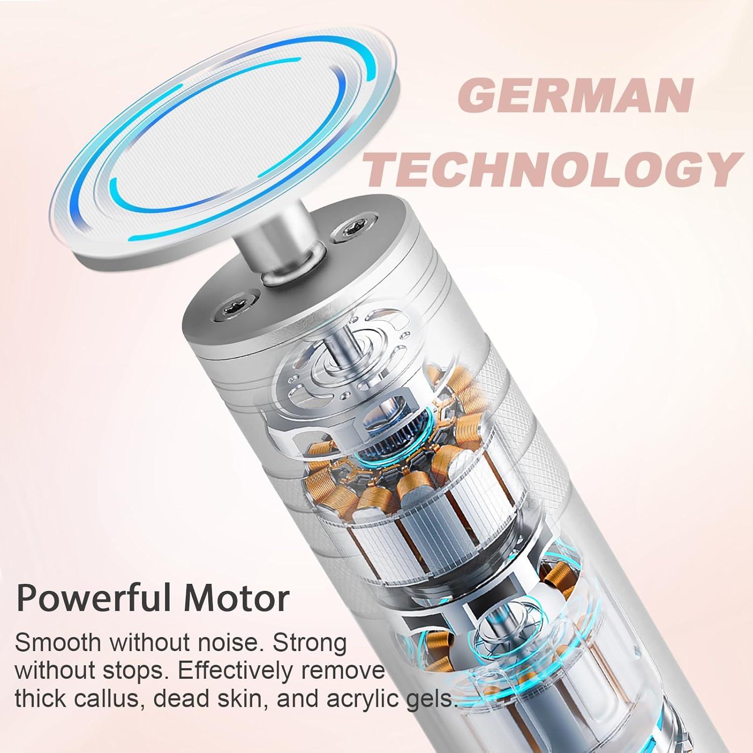 Removedor de Callos Eléctrico Kredioo con Lima de Vidrio Nano