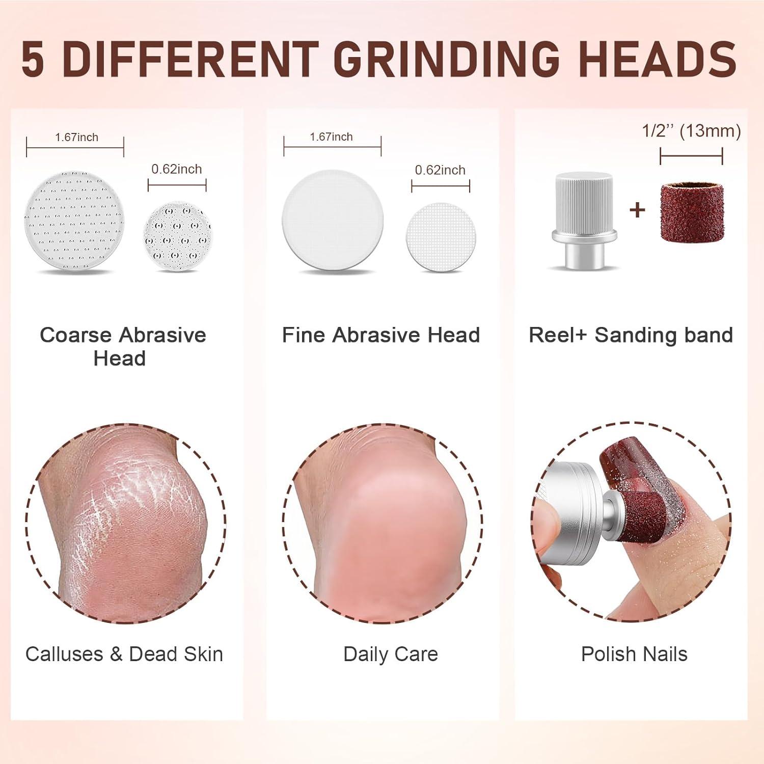 Removedor de Callos Eléctrico Kredioo con Lima de Vidrio Nano