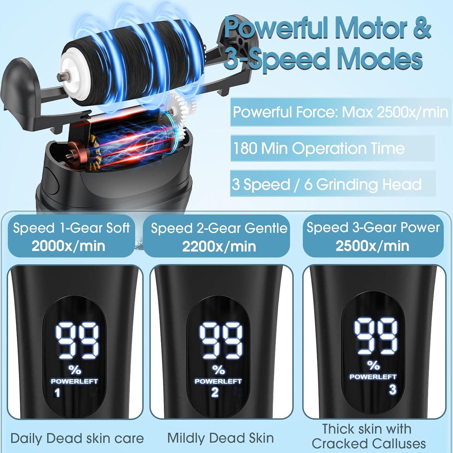 Removedor de Callos Eléctrico Celepen - Kit Pedicura 6 Piezas