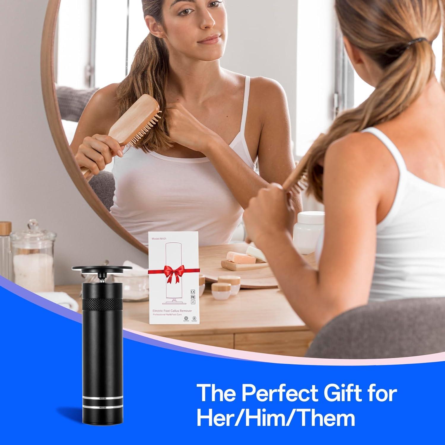 Removedor de Callos Eléctrico Niomuis con 60 Discos - Negro