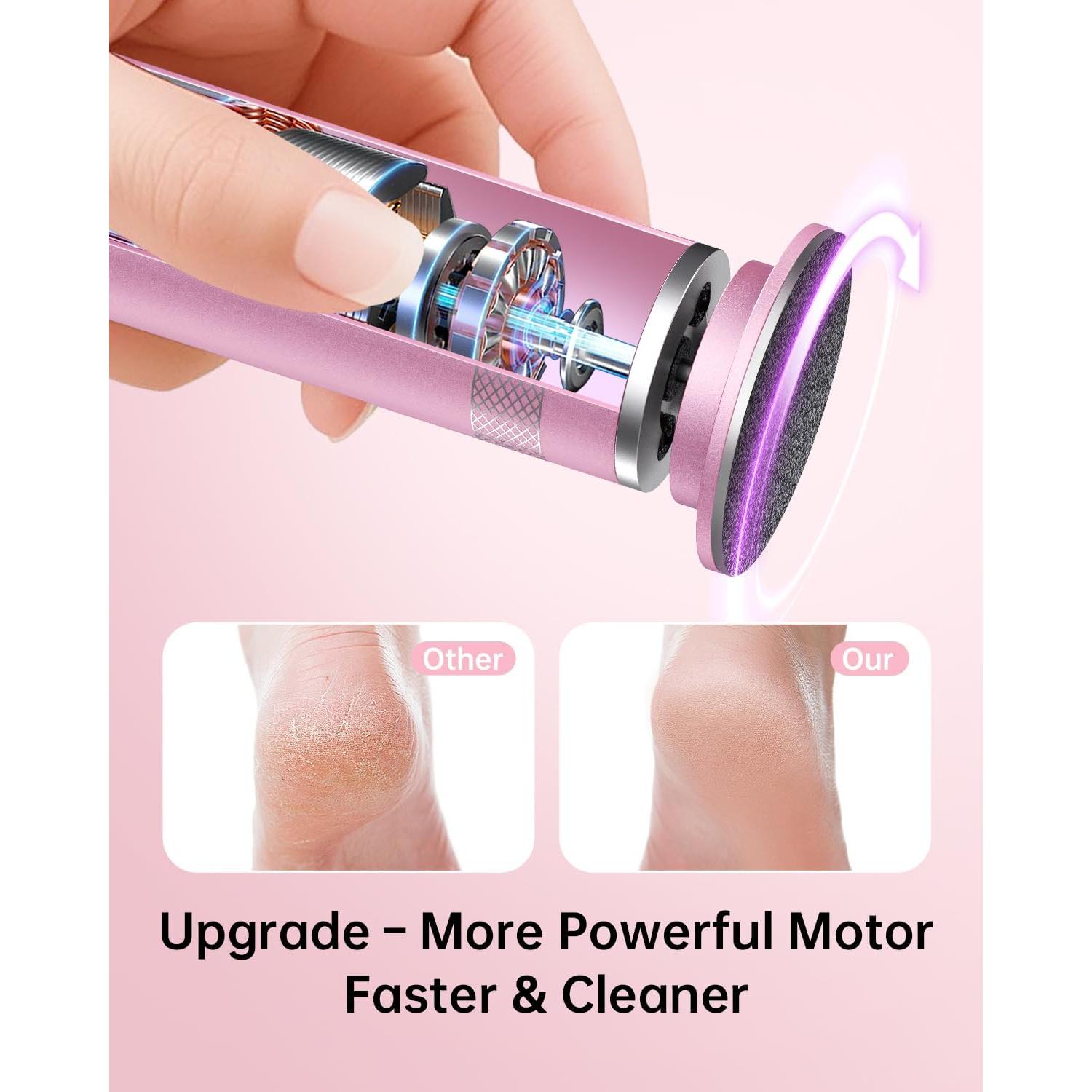 Removedor de Callos Eléctrico Tohecu FCM-08 Rosa 60 Discos