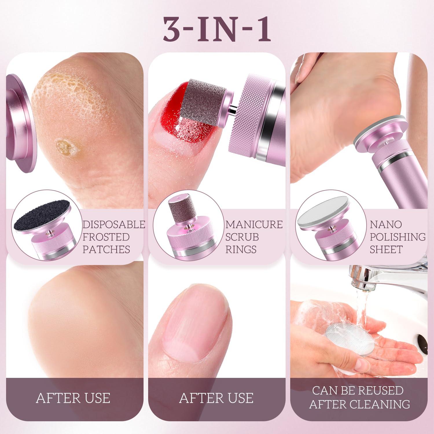 Removedor de Callos Eléctrico Buqikma 12 Velocidades Recargable